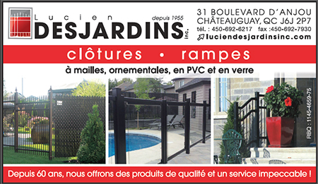 Lucien Desjardins Inc., fences and railings in Châteauguay